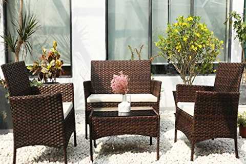 DIMAR GARDEN 4 Pieces Outdoor Patio Furniture Set ..