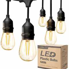 addlon LED Outdoor String Lights 48FT with 2W..