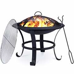 OOX Fire Pit, 22' Fire Pit Outdoor Wood Burning..