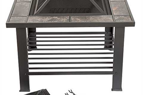 Fire Pit Set, Wood Burning Pit - Includes Screen, ..