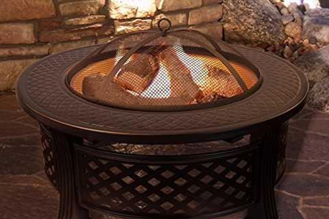 Fire Pit Set, Wood Burning Pit - Includes Spark..