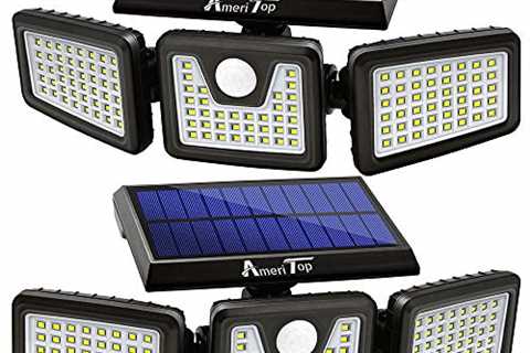 Solar Lights Outdoor, AmeriTop 128 LED 800LM..