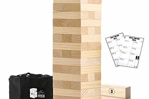Large Tumble Tower Wooden Timber Stacking Games..