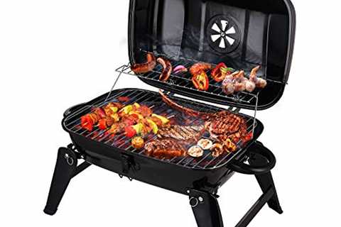 CUSIMAX Charcoal Grill, Portable Grill BBQ and..