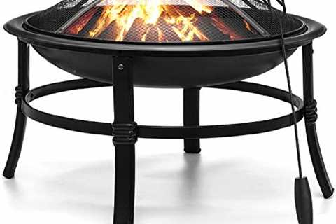 KINGSO Fire Pit, 26' Fire Pits Outdoor Wood..