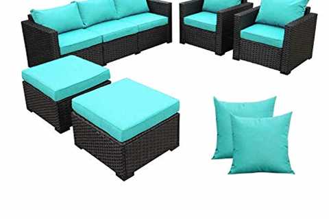 Rattaner Outdoor Wicker Furniture Couch Set 5..