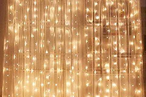 Twinkle Star 300 LED Window Curtain String Light..