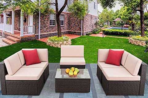 Devoko Patio Furniture Sets 6 Pieces Outdoor..