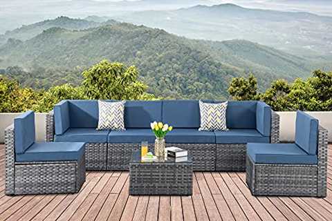 SUNLEI 7pcs Patio Outdoor Furniture Sets..