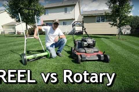 Reel vs Rotary Lawn Mowers // Pros and Cons, Cut..
